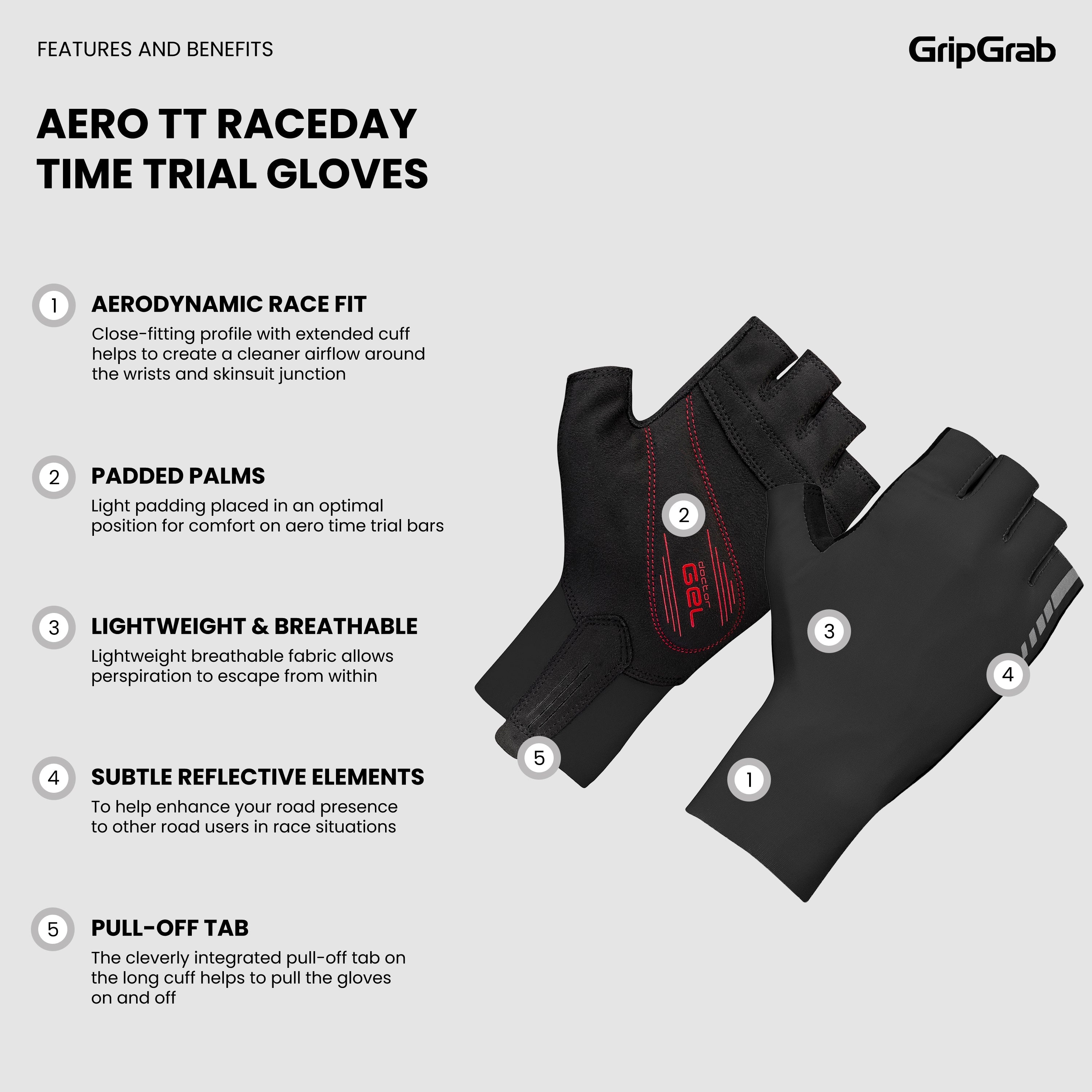 Aero TT RaceDay Time Trial Gloves