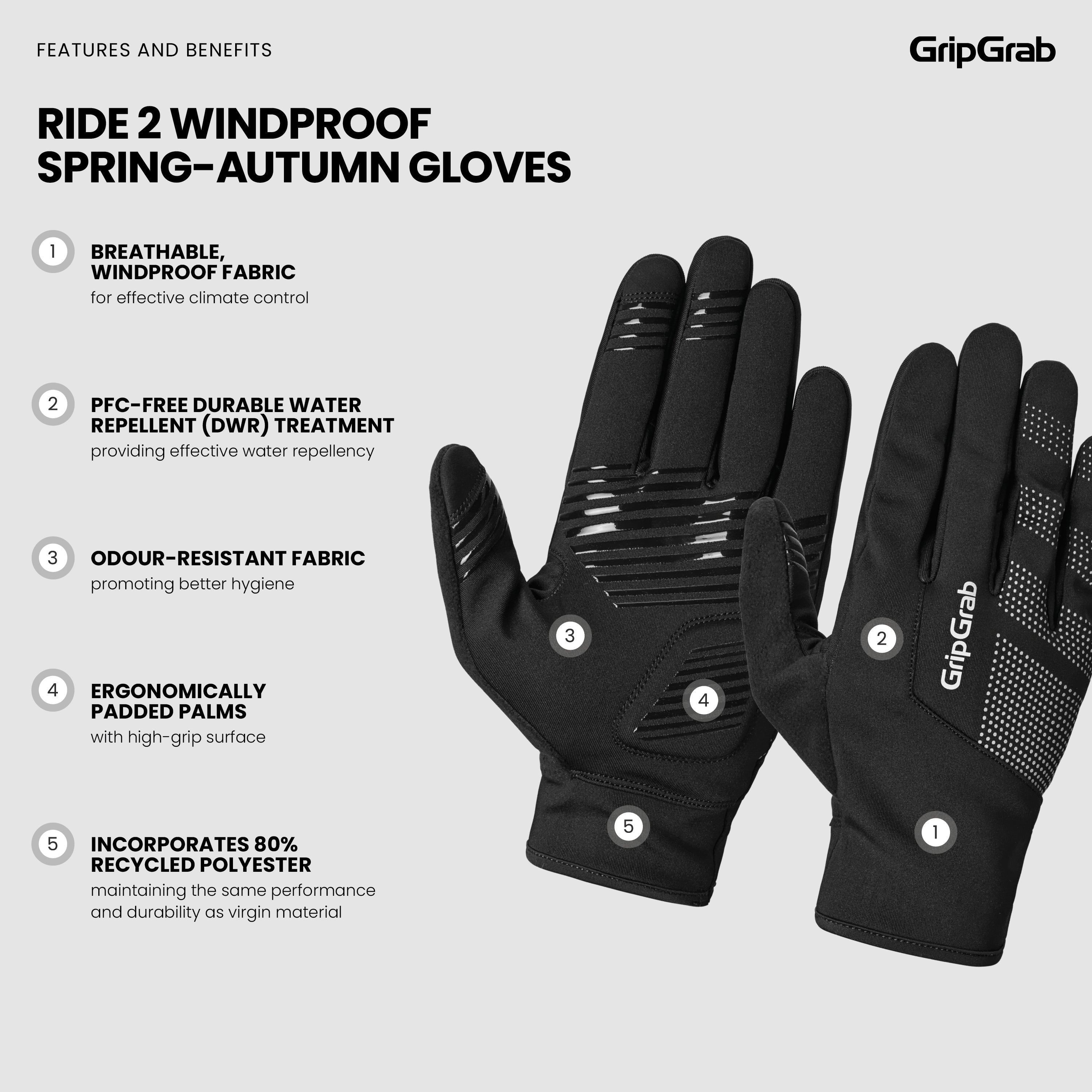 RIDE 2 Windproof Spring-Autumn Gloves