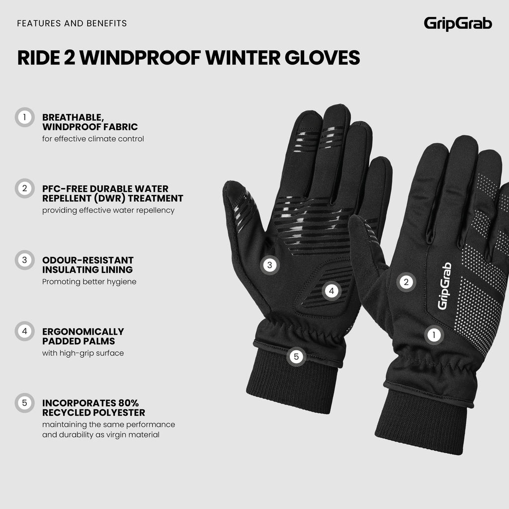RIDE 2 Windproof Winter Gloves