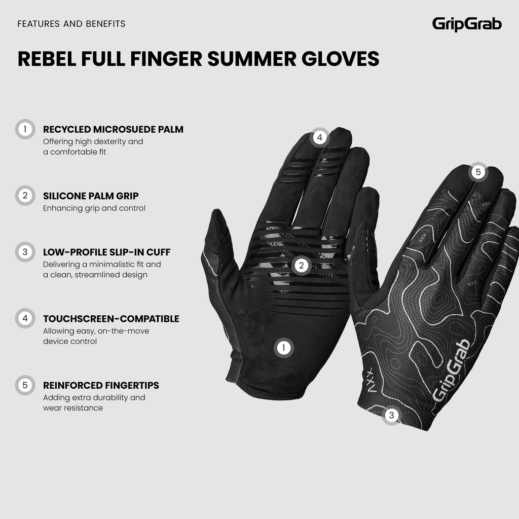 Rebel Full Finger Summer Gloves