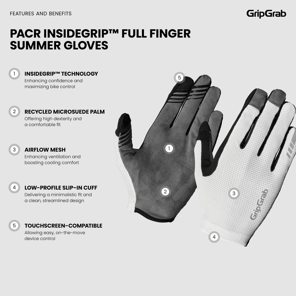 PACR InsideGrip™ Full Finger Summer Gloves