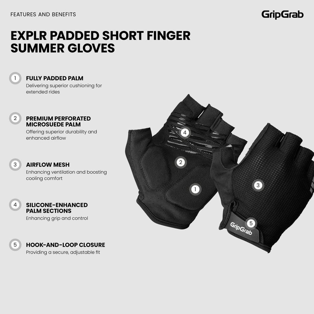 EXPLR Padded Short Finger Summer Gloves