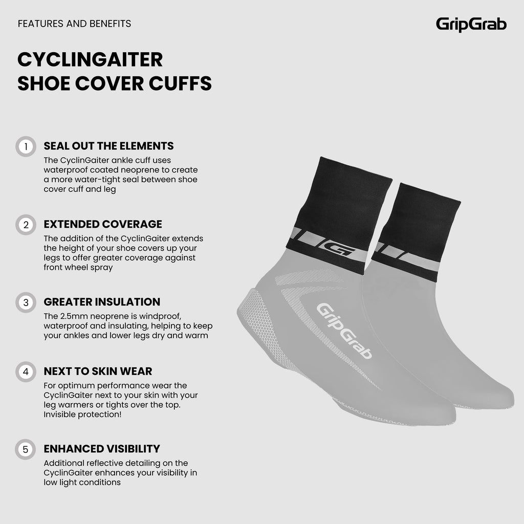 CyclinGaiter Shoe Cover Cuffs
