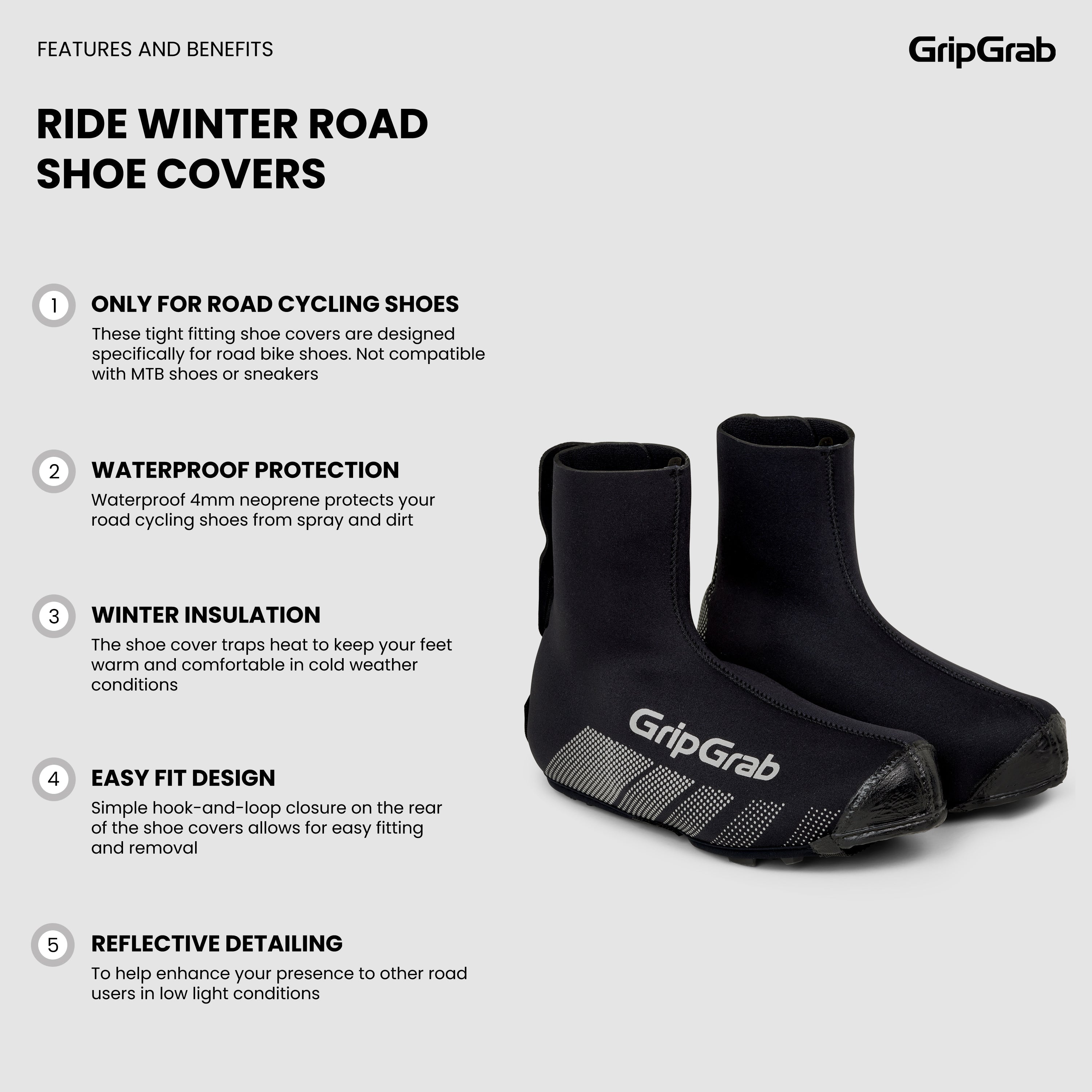 Ride Winter Road Shoe Covers