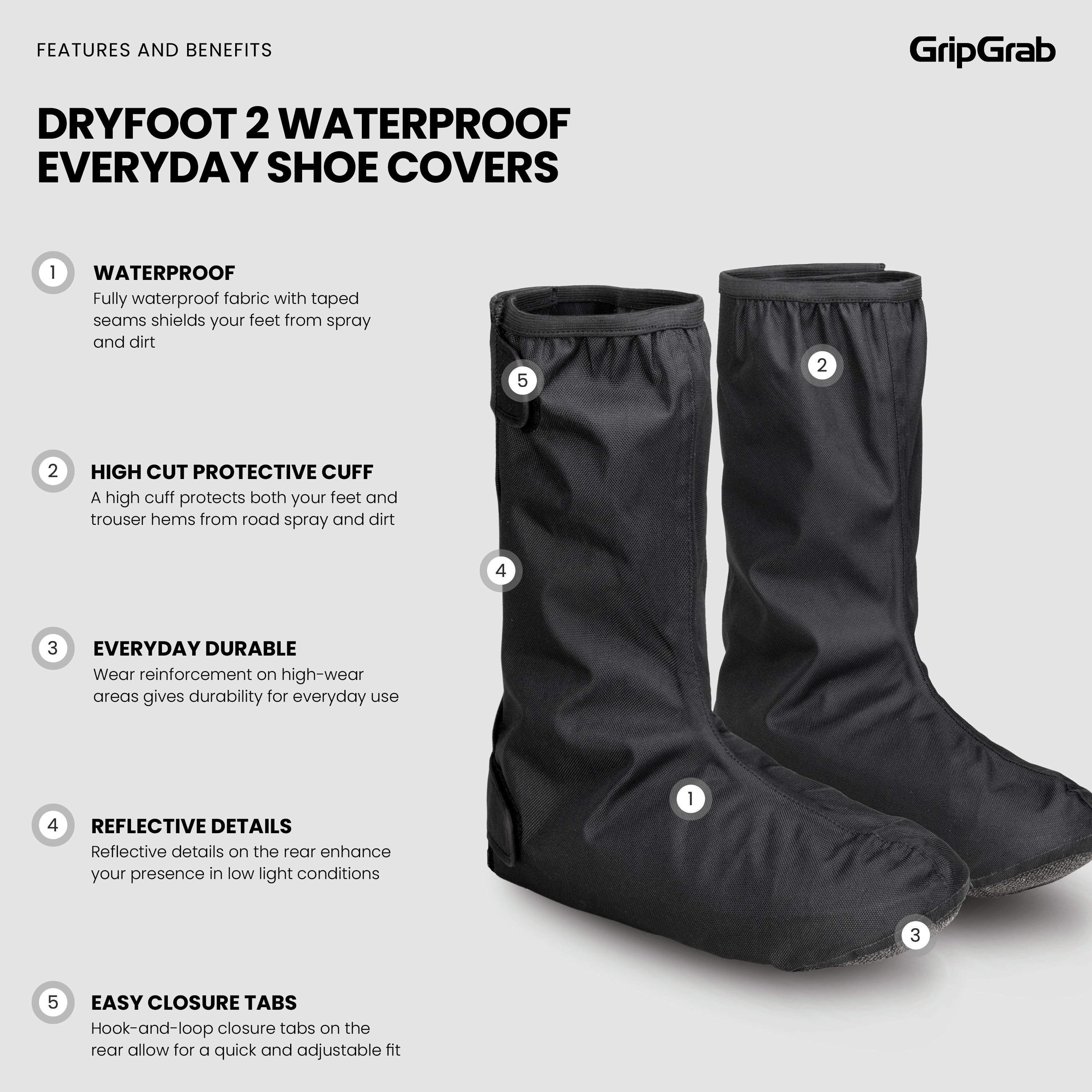 DryFoot 2 Waterproof Everyday Shoe Covers