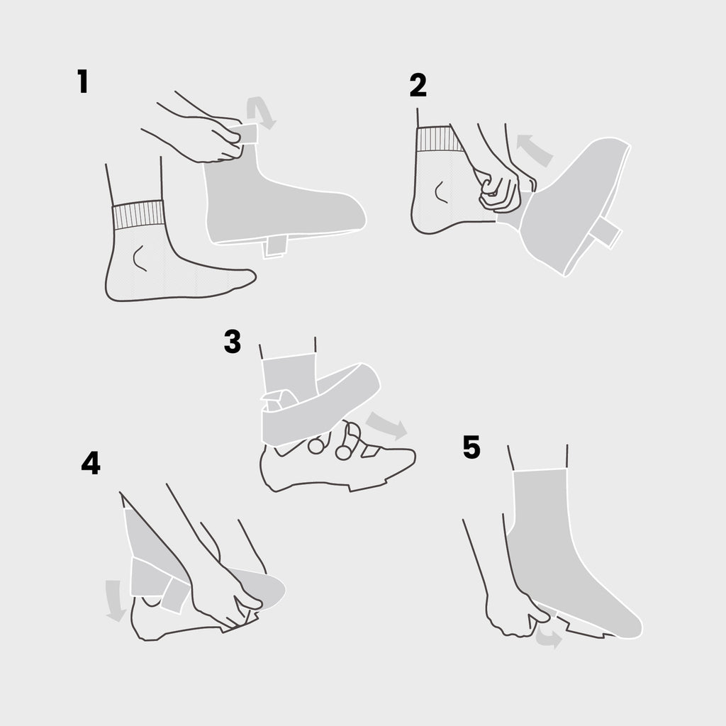 PACR Waterproof Winter Road Shoe Covers