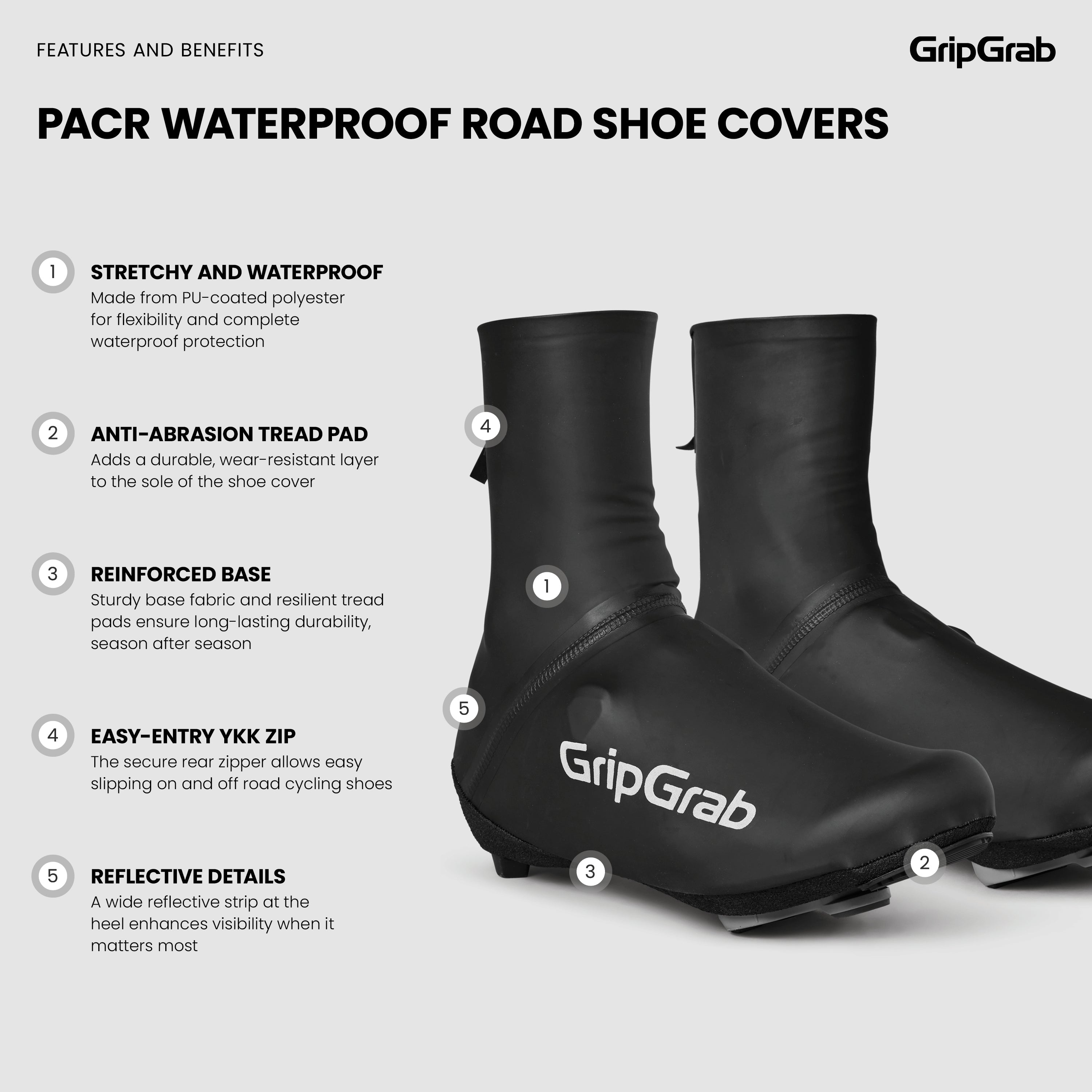 PACR Waterproof Road Shoe Covers