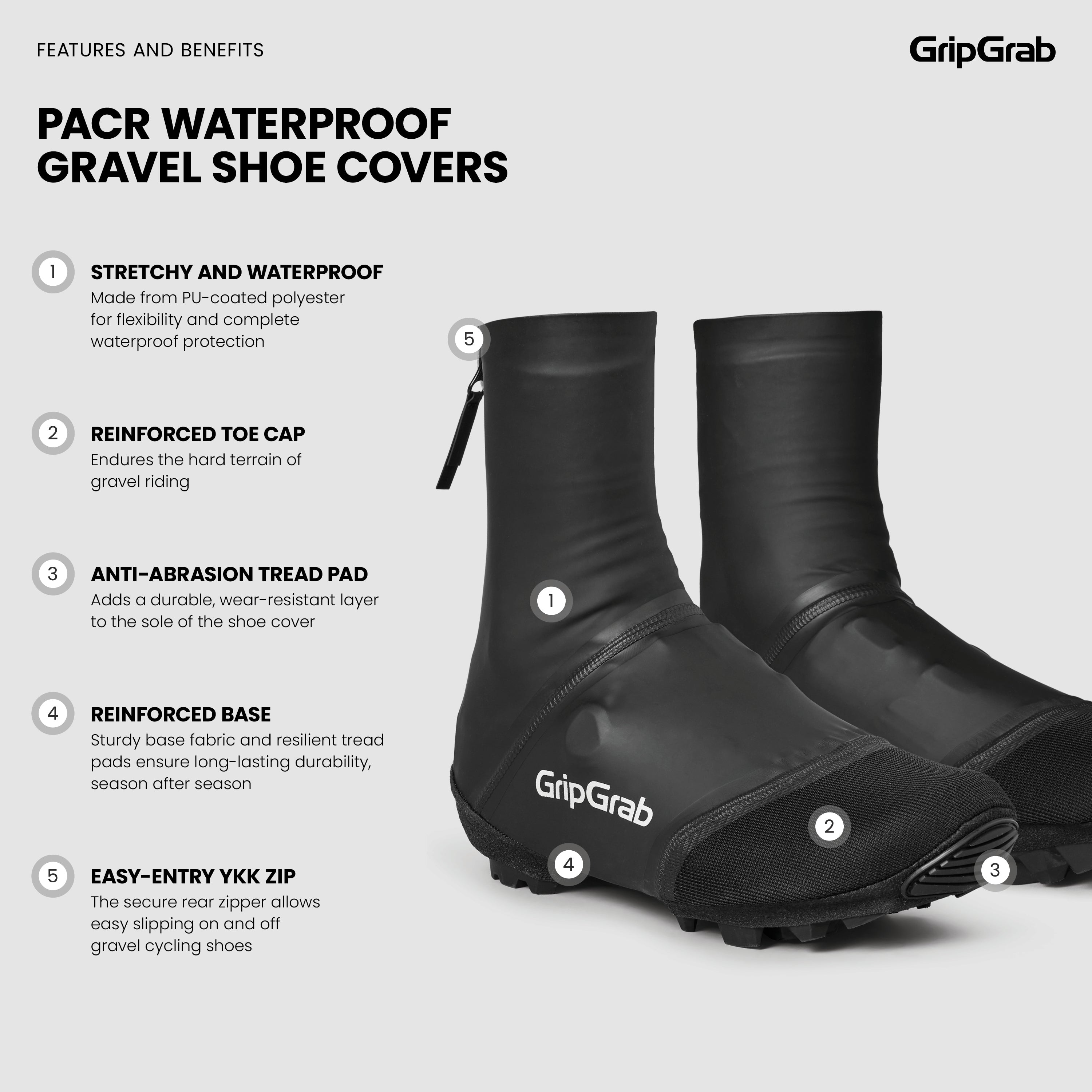 PACR Waterproof Gravel Shoe Covers