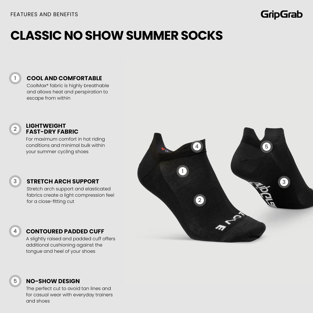 Classic No Show Summer Socks