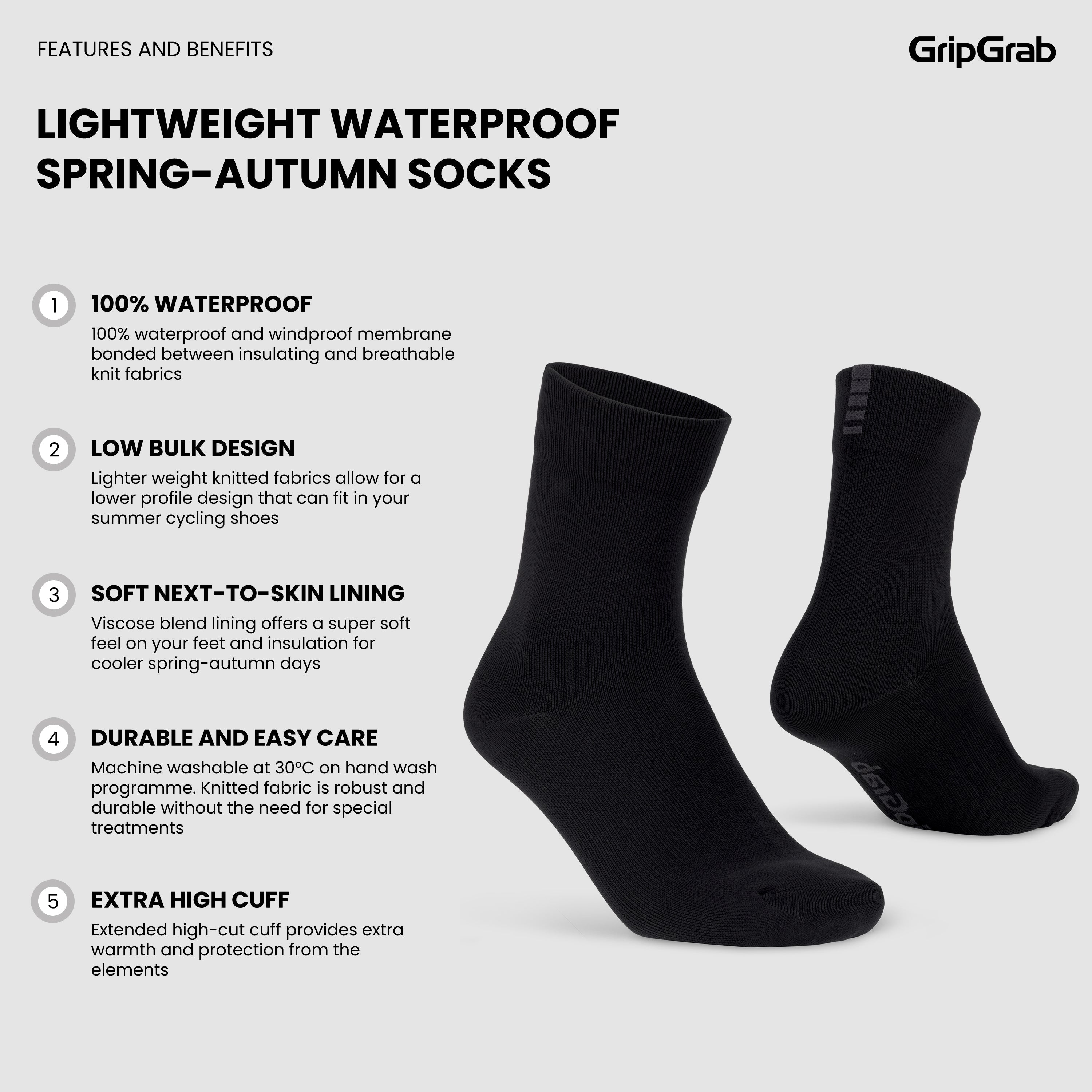Lightweight Waterproof Spring-Autumn Socks