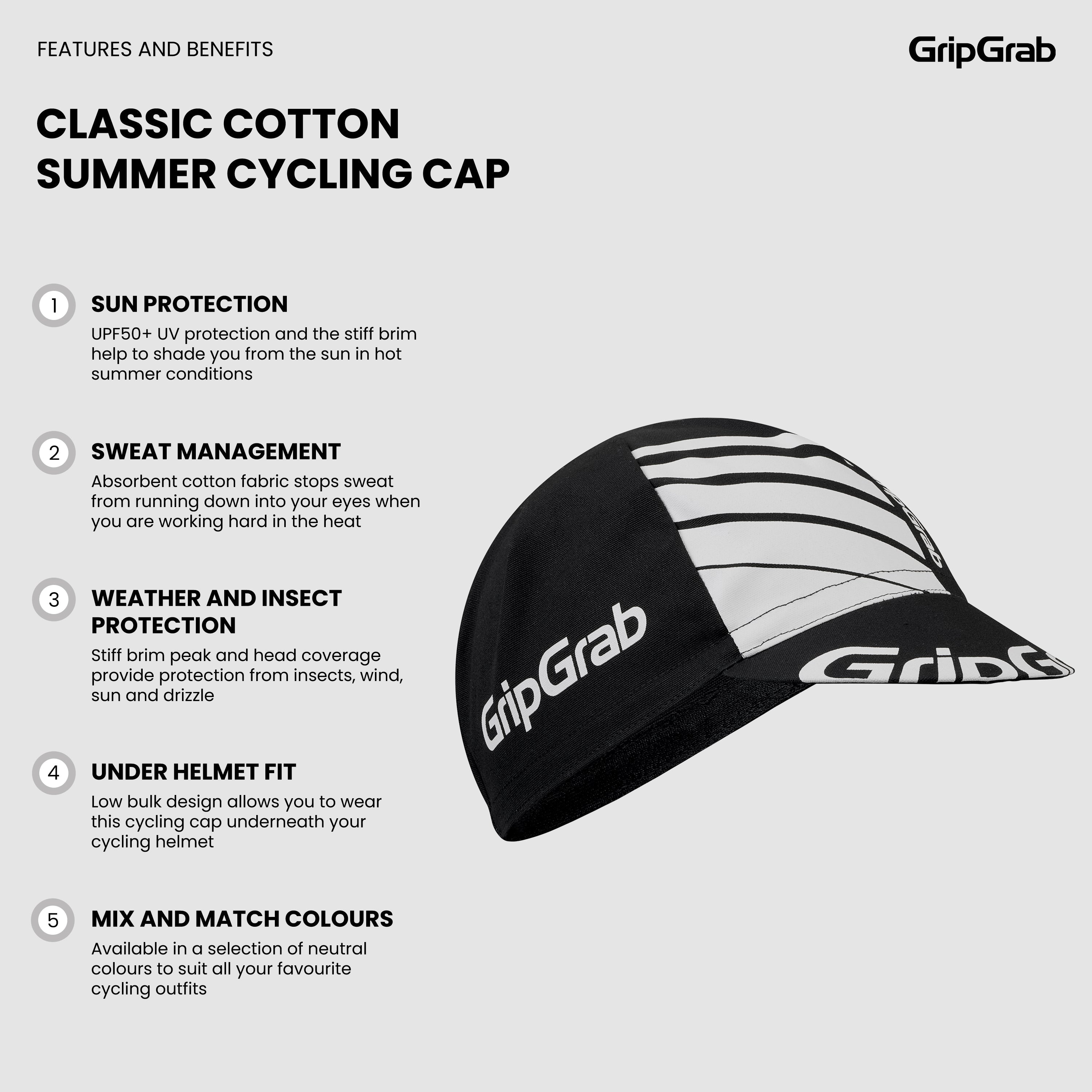 Classic Cotton Summer Cycling Cap