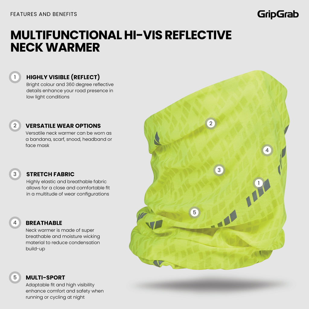 Multifunctional Reflective Hi-Vis Neck Warmer