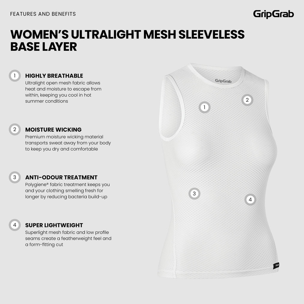 Women's Ultralight Mesh Sleeveless Base Layer