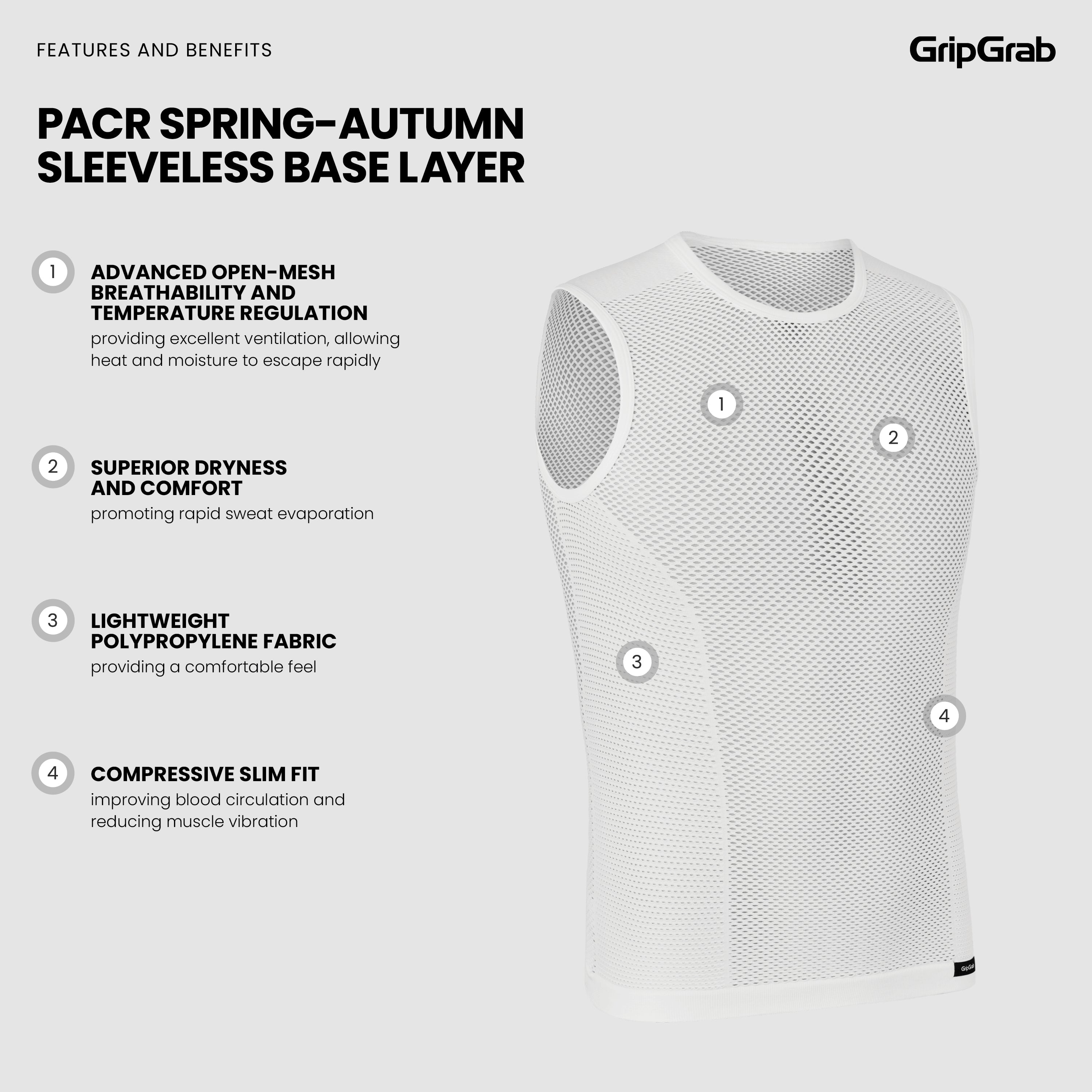 PACR Spring-Autumn Sleeveless Base Layer