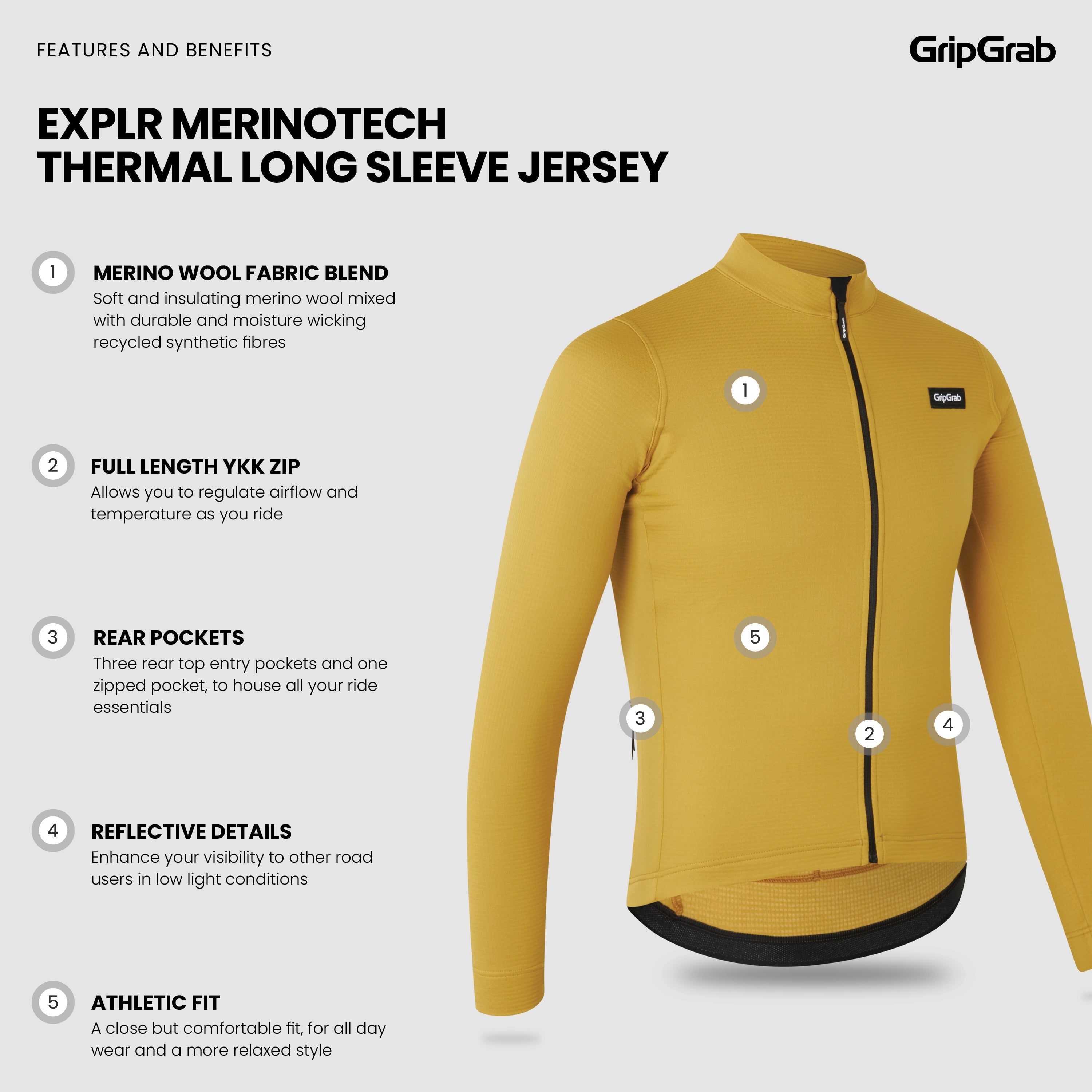 EXPLR Merinotech Thermal Long Sleeve Jersey