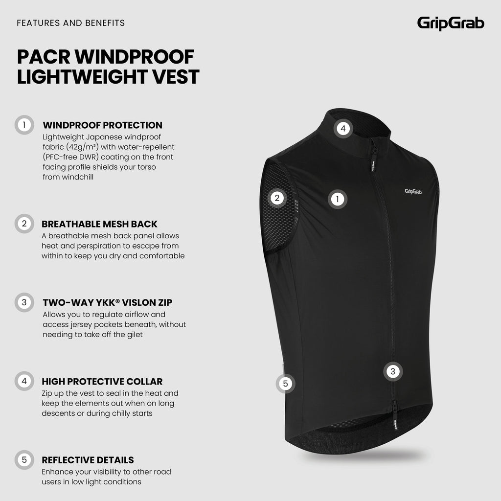 PACR Windproof Lightweight Vest