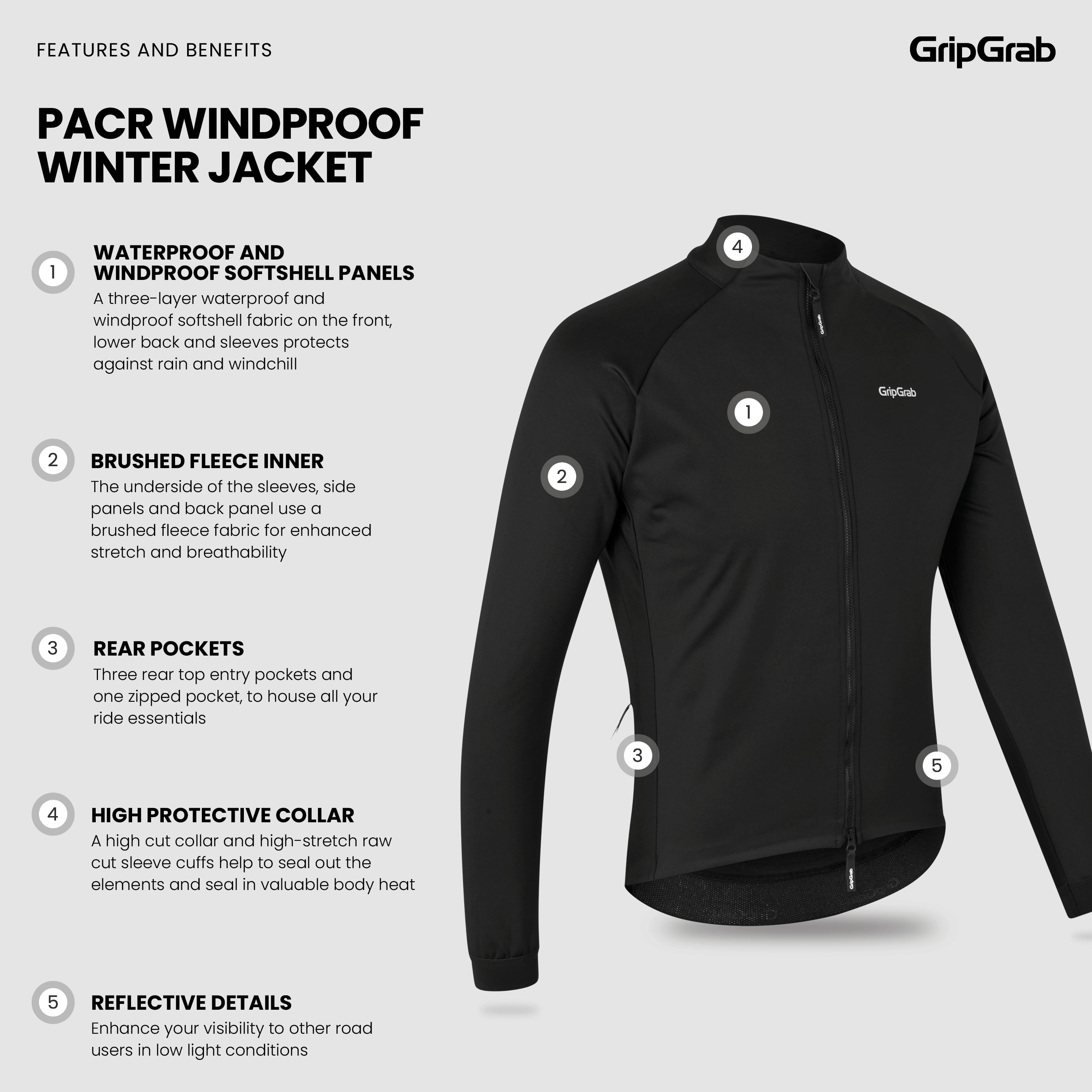 PACR Windproof Winter Jacket