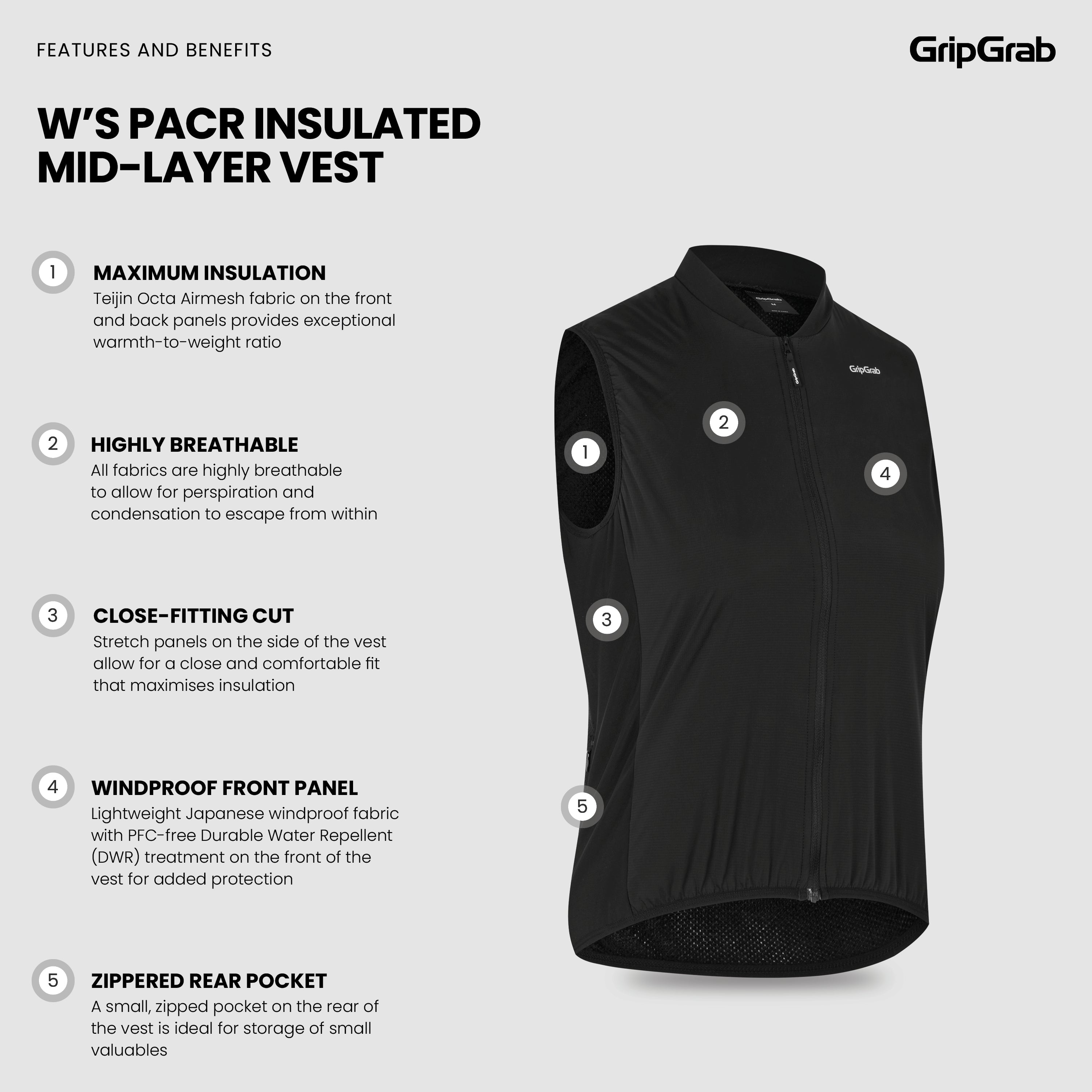 Women’s PACR Insulated Mid-Layer Vest