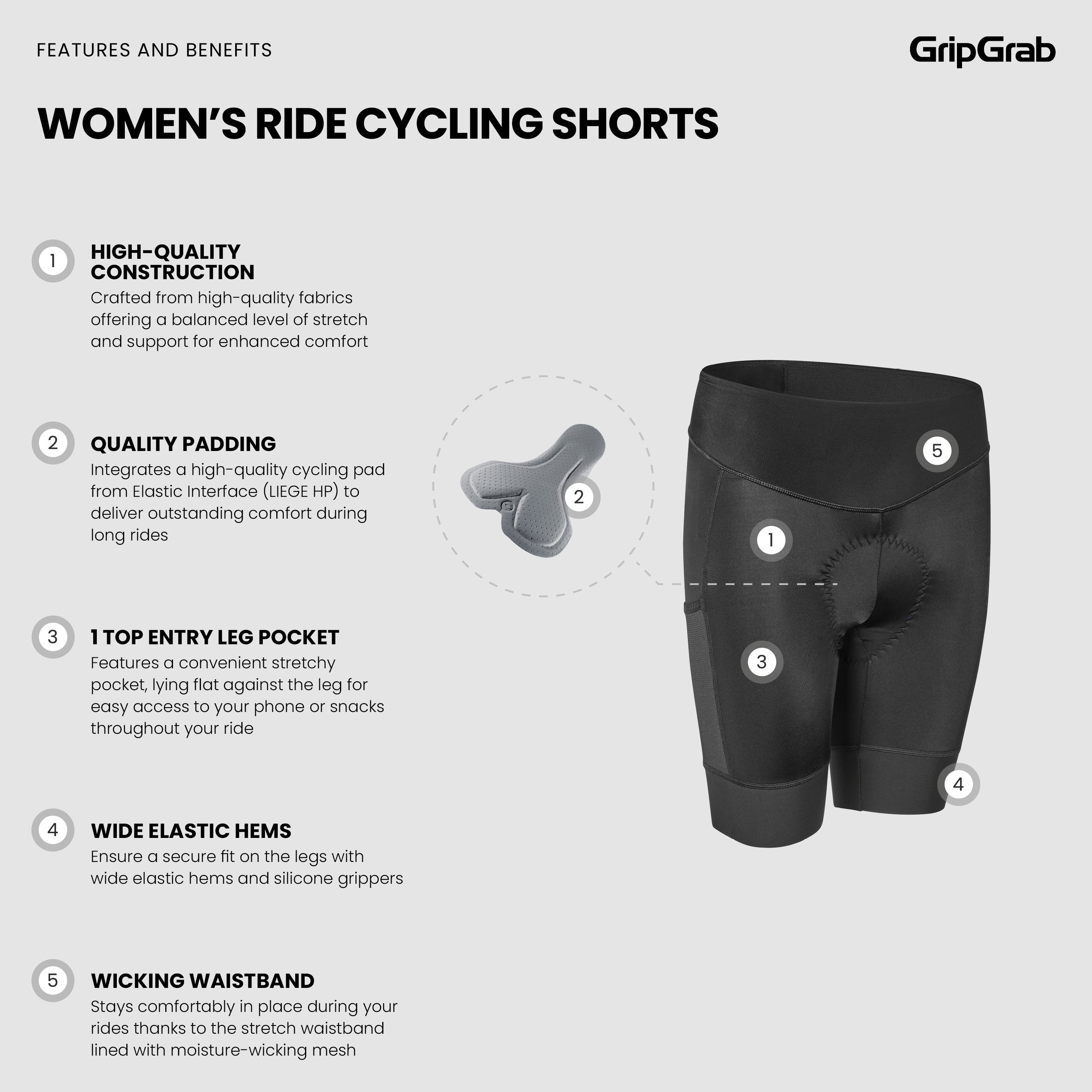 Women's RIDE Cycling Shorts