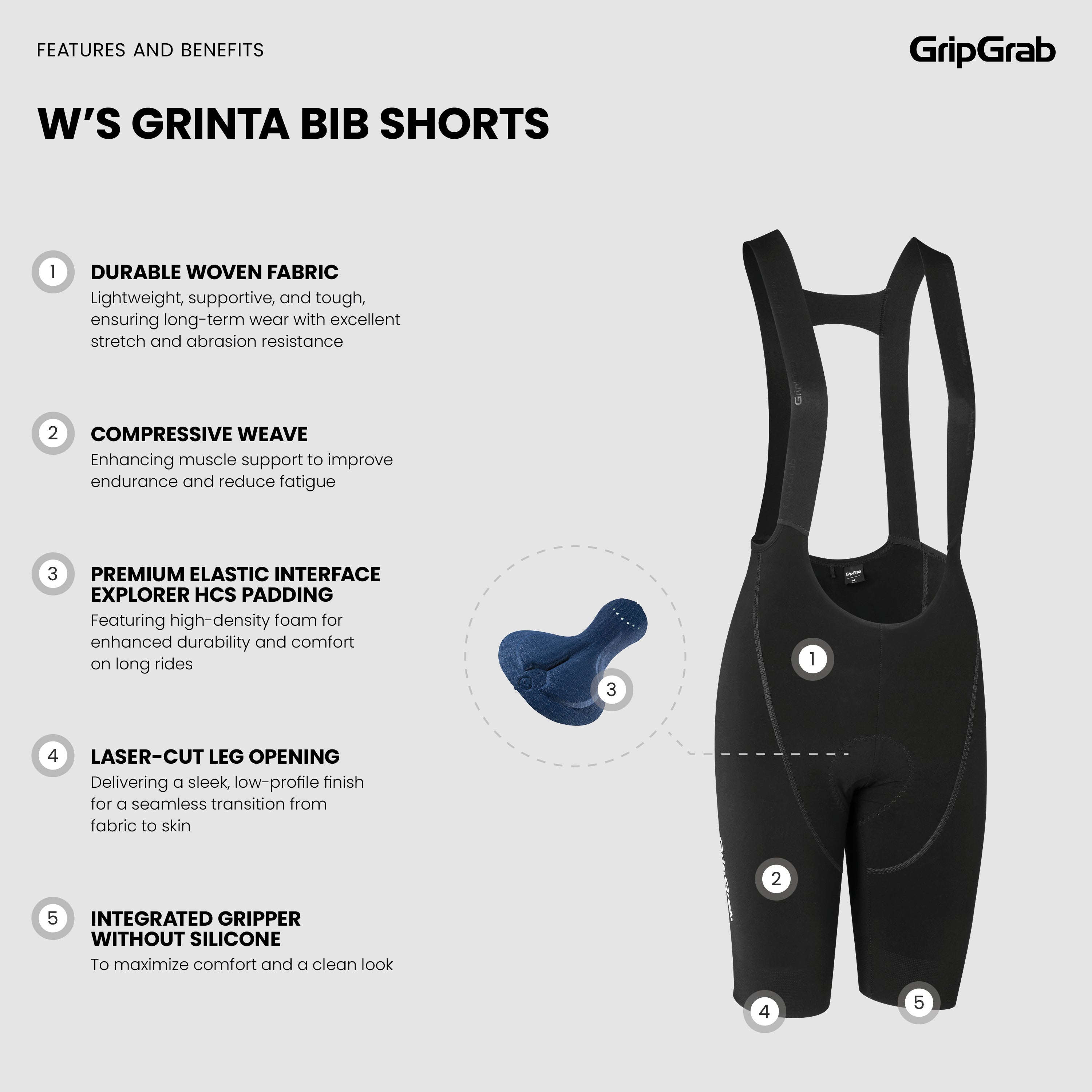 Women's Grinta Bib Shorts